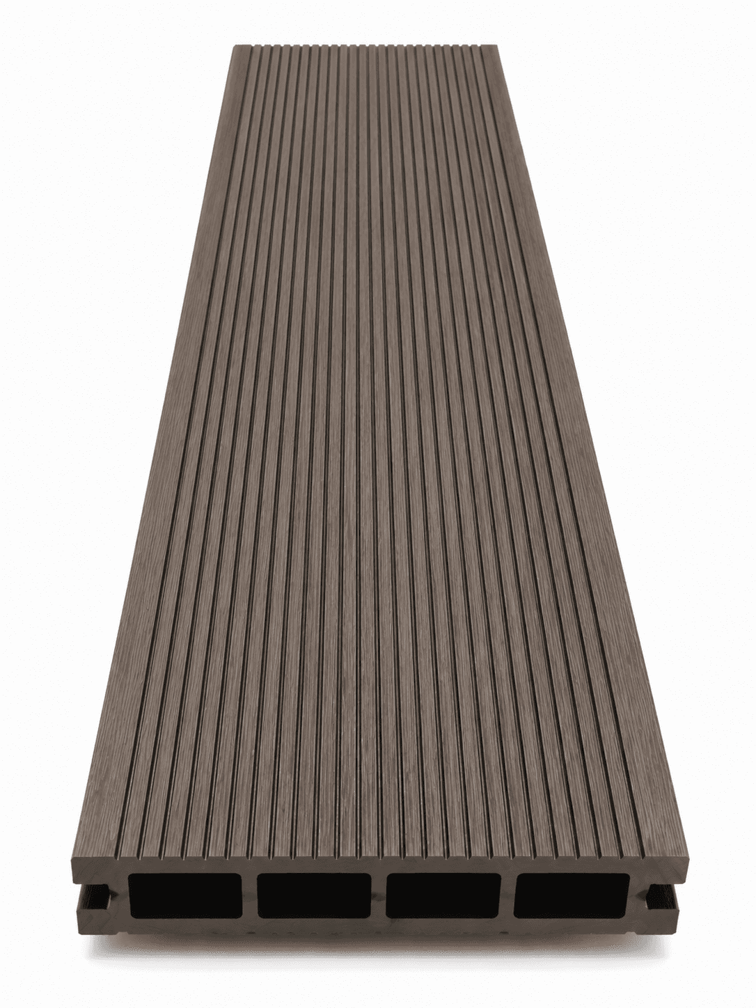 Placă Deck Lemn Compozit (WPC) Coffee Brown – 146 × 25 × 2900 mm