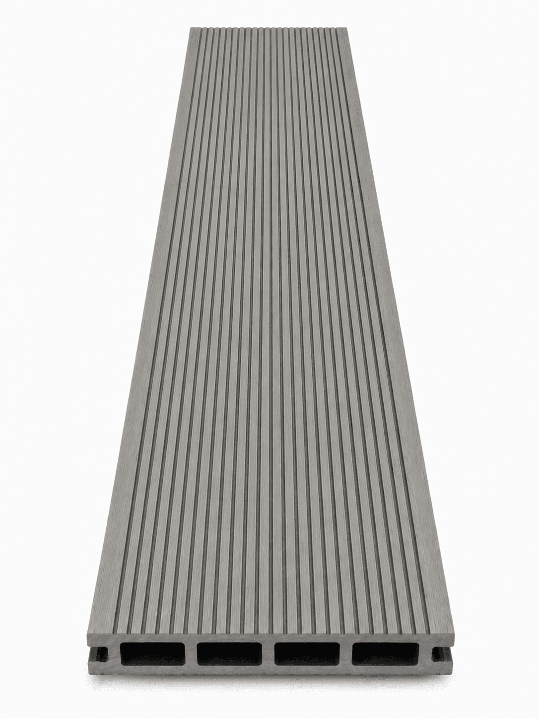 Placă Deck Lemn Compozit (WPC) Light Gray – 146 × 25 × 2900 mm